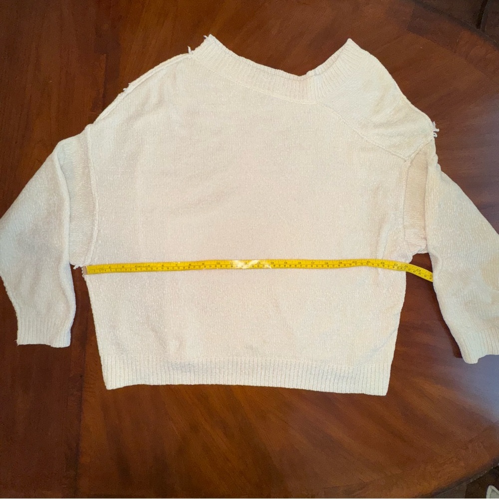 Umgee Off-the-Shoulder Cream Sweater - Picture 13 of 14